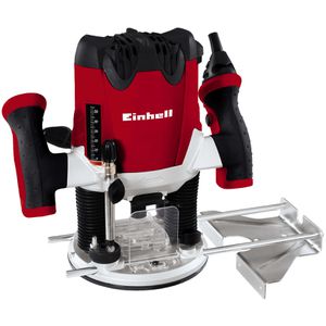 Einhell Oberfräse TE-RO 1255 E, 4350490, Netzbetrieb, 1200 W, 0 - 55 mm Frästiefe, Schaft-Ø 6 - 8 mm