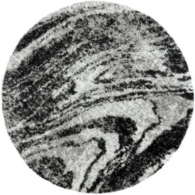 KALATY Zenith Abstract Shag Grey Tones Area Rug