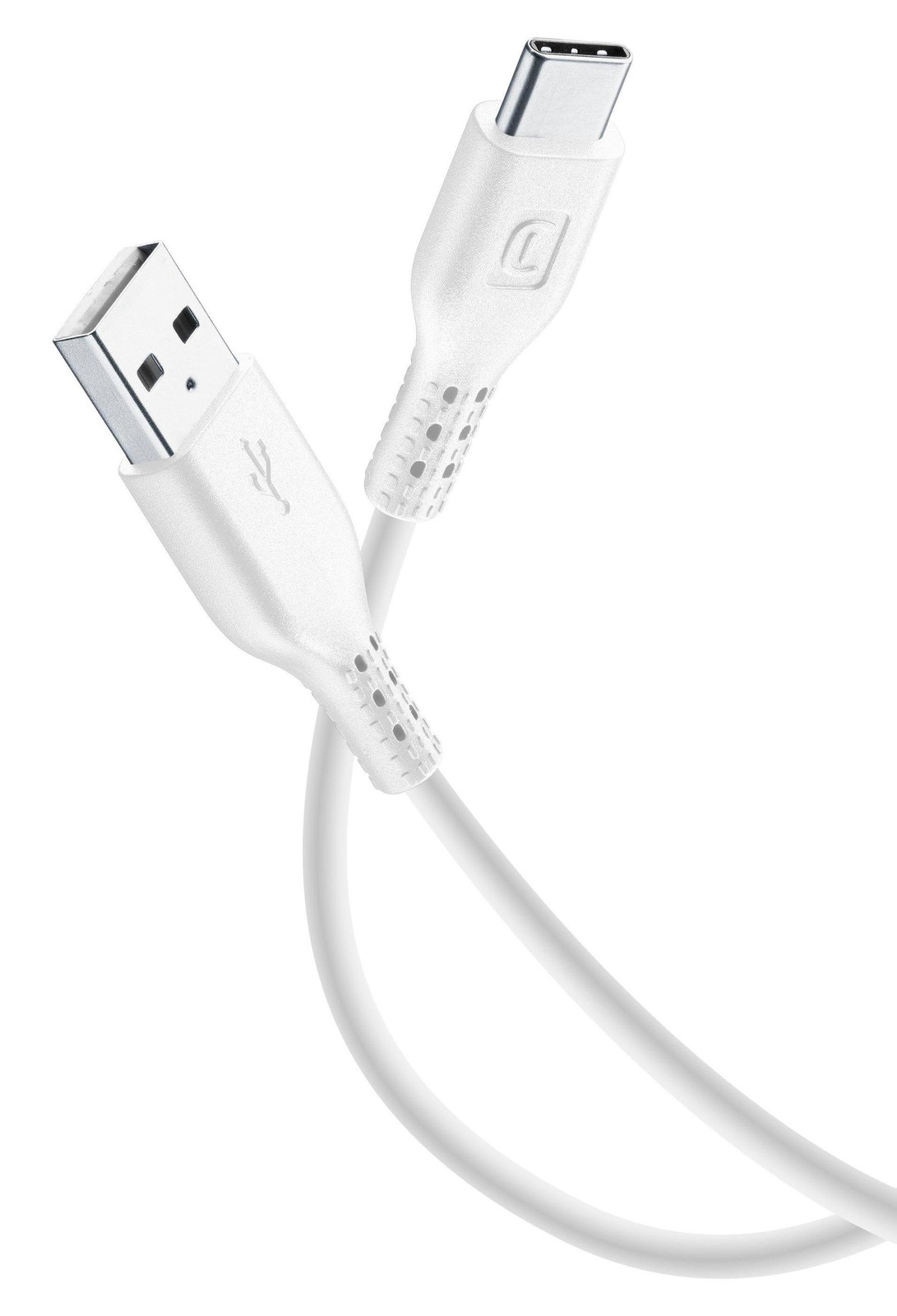 Cellularline USB-oplaadkabel USB-A naar Type-C, 1,2 meter, wit