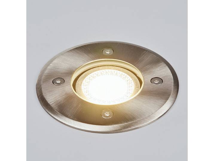 Insa Spot à Enterrer Extérieur IP67 Stainless Steel - Lindby - Terrasse - Moderne - Acier inoxydable - Rond
