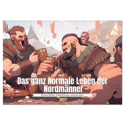 Das ganz normale Leben der Nordmänner (Wandkalender 2027 DIN A2 quer), CALVENDO Monatskalender