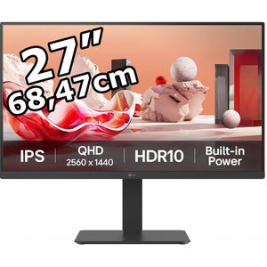 LG Monitor 27BA54QB-B, 27 Zoll, WQHD 2560 x 1440 Pixel, 5 ms, 75 Hz