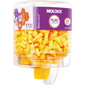 Moldex Ohrstöpsel MelLows Spender 7625, SNR 21 dB, zum Arbeiten, im Spender, 250 Paar