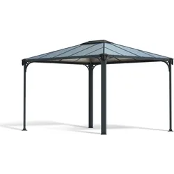 Canopia Martinique Aluminium-Pavillon 3X3,6 m grau