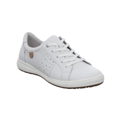 Sneaker JOSEF SEIBEL "Caren 01, weiss", Damen, Gr. 38, weiß, Obermaterial: 100% Rindsleder Leather cow., Schuhe Sneaker