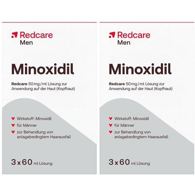 Minoxidil Redcare 50Mg/Ml x2 2x3x60 ml Lösung
