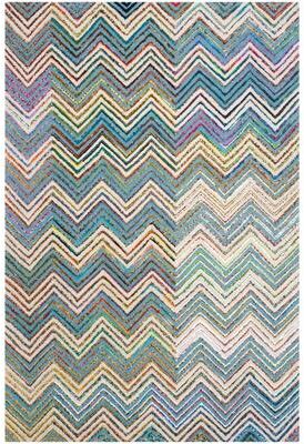 SAFAVIEH Handmade Nantucket Waltraut Contemporary Cotton Rug