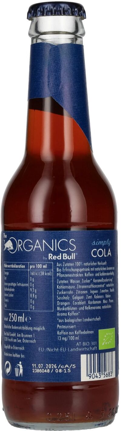 Red Bull Organics by Red Bull Simply COLA 0,25l