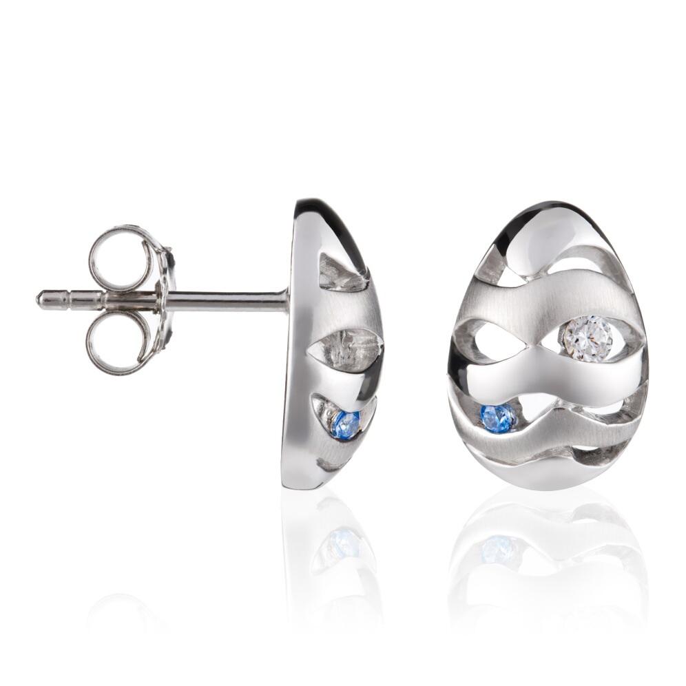 Orphelia Dames 925 Sterling Zilveren Oorbellen - Zilver ZO-5910