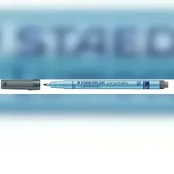 STAEDTLER Folienstift Lumocolor correct F sw ca.0,6mm, wasserlösliche Tinte