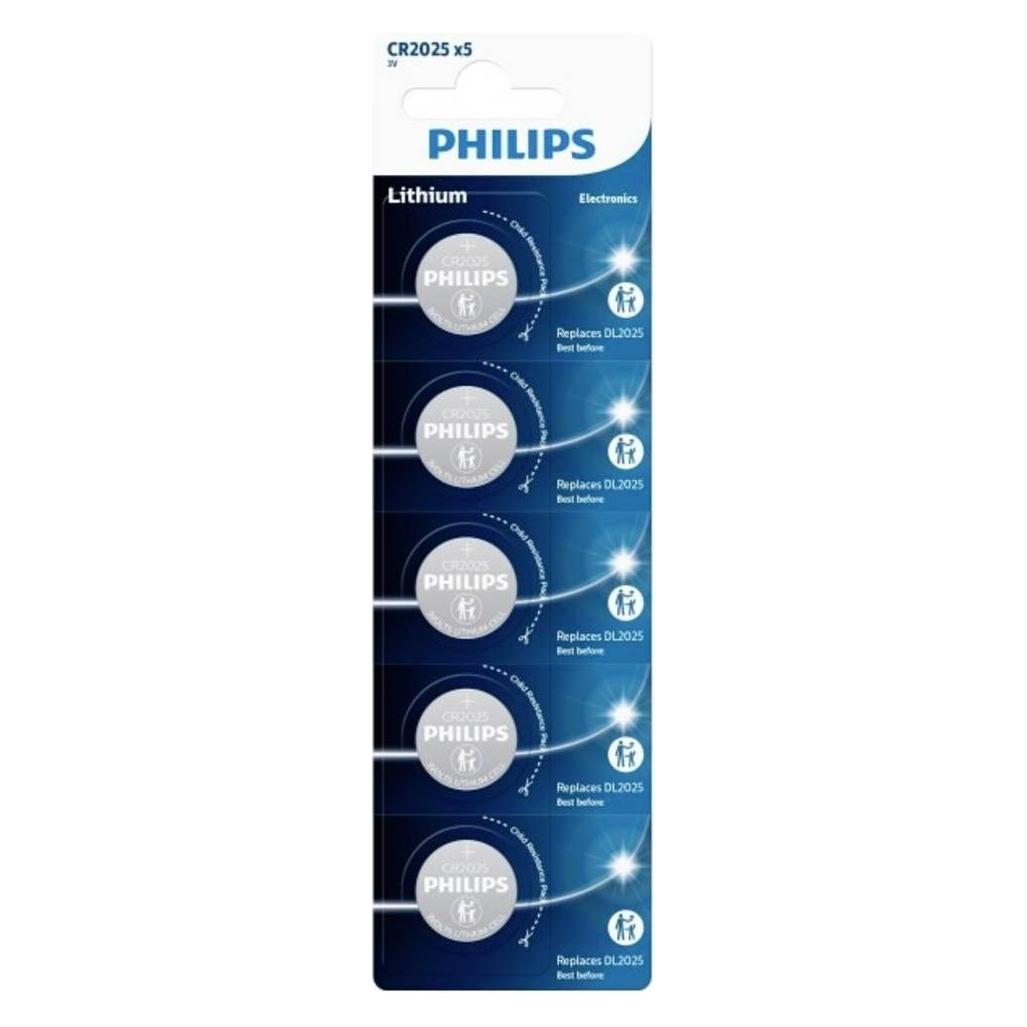 Philips Lithium CR2025 (5 Stk., CR2025) (3180)