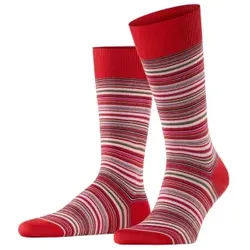 Falke Microblock Socks Rot Muster Baumwolle Gr 41/42 Herren