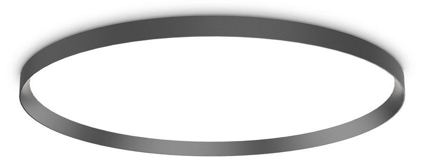 IdealLux Moderne ronde plafondlamp Fly, zwart, LED, 65W, 3000K, diameter: 90 cm
