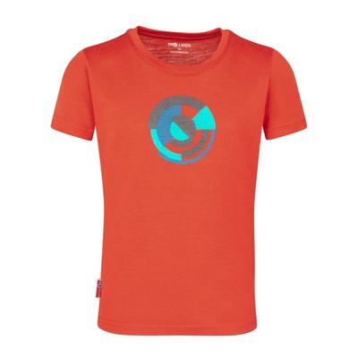 Trollkids - Kid's Sandefjord T-Shirt XT-Shirt - Merinoshirt Gr 116 rot