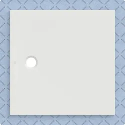 Geberit CleanFloor30 Duschfläche, integriert, mit Dichtvlies, 100x100cm, 551.020.00.1, Farbe: weiß / matt