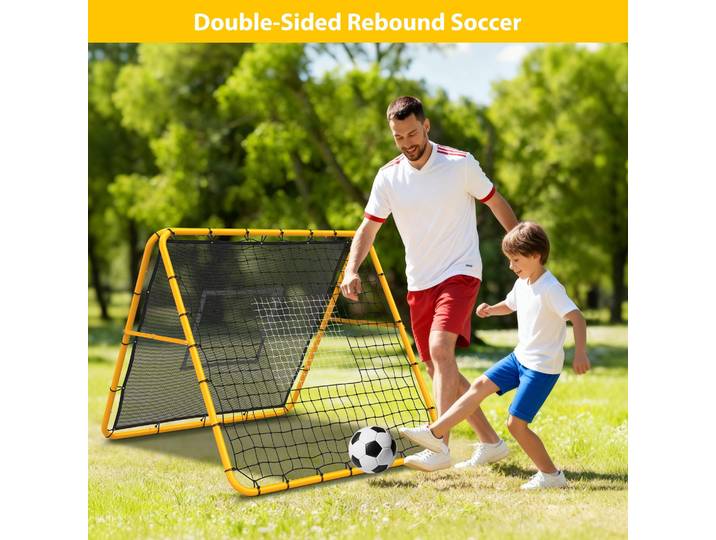 Filet de rebond multi-sport réglable 4x4 pieds, filet d'entraînement pour football, Baseball, Softball, installation facile, entraîneur de terrain d'arrière-cour
