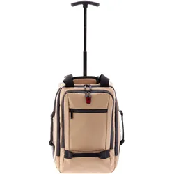 Gladiator 3900 2 Rollen Rucksacktrolley 40 cm Laptopfach, Koffer, Beige