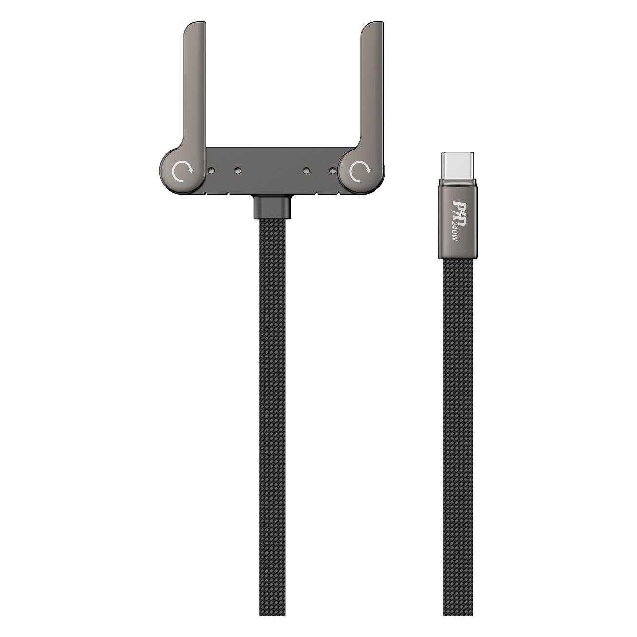 Devia Ultra6 USB-C-zu-USB-C-Kabel, 1,5 m, 240 W, mit Ständer (1.50 m, 240 W) (77247322)