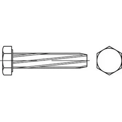 DIN 7513 - Form A - Stahl verzinkt - M 6x25 - Schneidschrauben mit Sechskantkopf