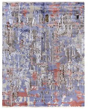 Overton "Ikat One-of-a-Kind Hand-Knotted Area Rug, Brown - 8' 2"" x 10' 3"""