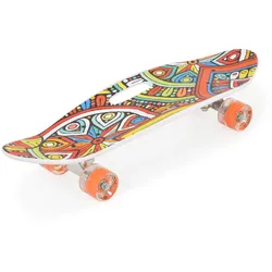 Byox Skateboard 26 Zoll mit Griff PU-Leuchträder ABEC-7 Aluminium 100 kg LED rot