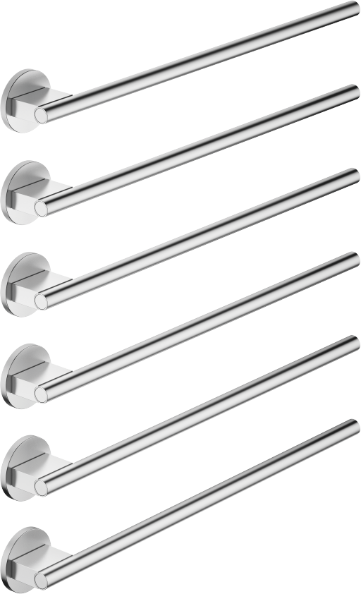 Sèche-serviettes mural Dornbracht 83316979-93, chrome brossé