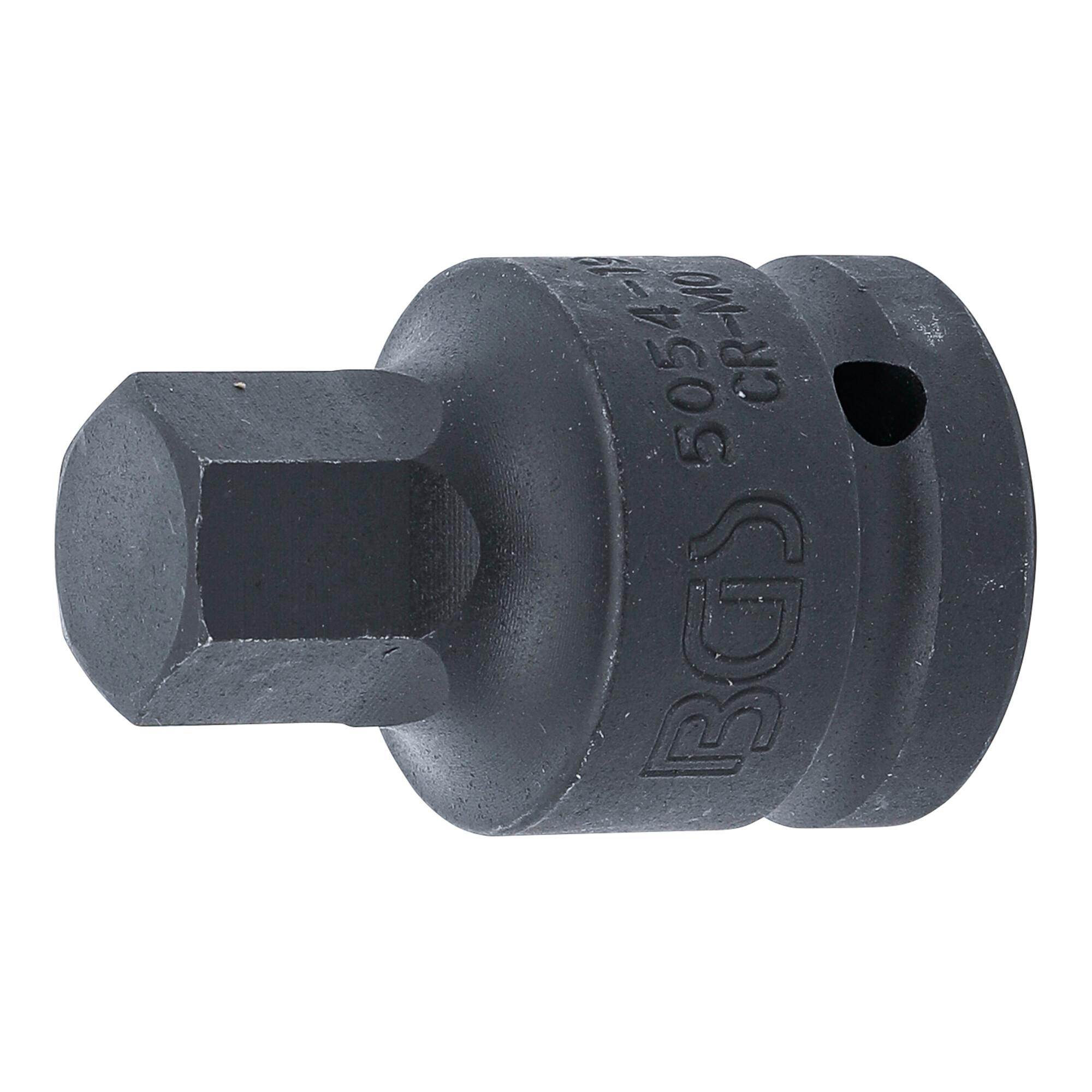BGS Kraft-Bit-Einsatz 5054-19, Antrieb Innenvierkant 20 mm (3/4"), Innensechskant 19 mm ; BGS technic)