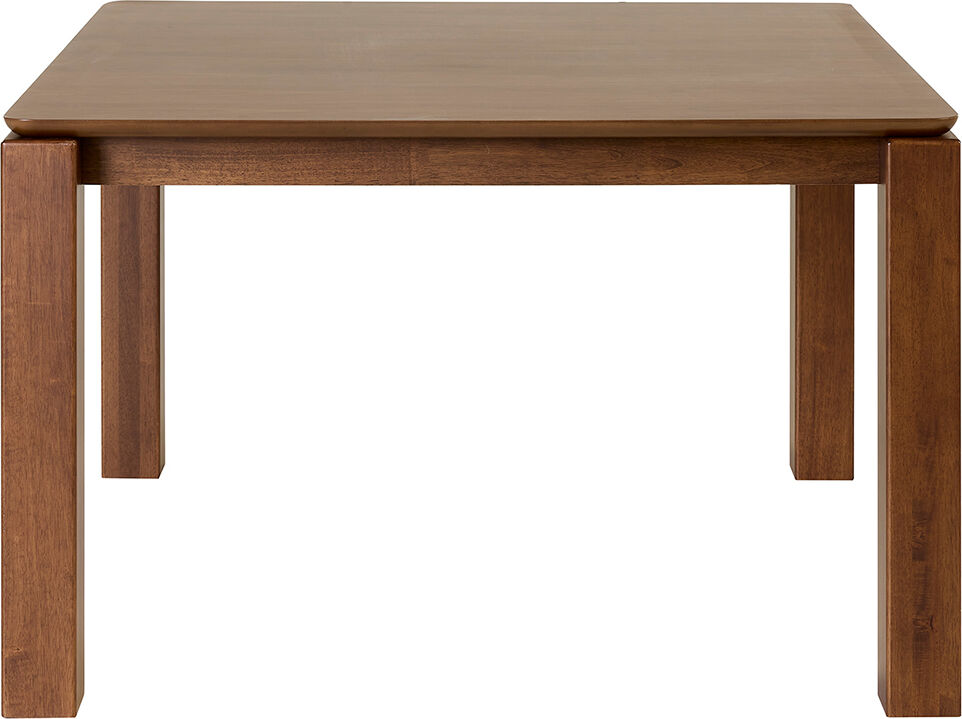 Miliboo Esstisch quadratisch dunkel gebeiztes Holz L120 cm RAYA