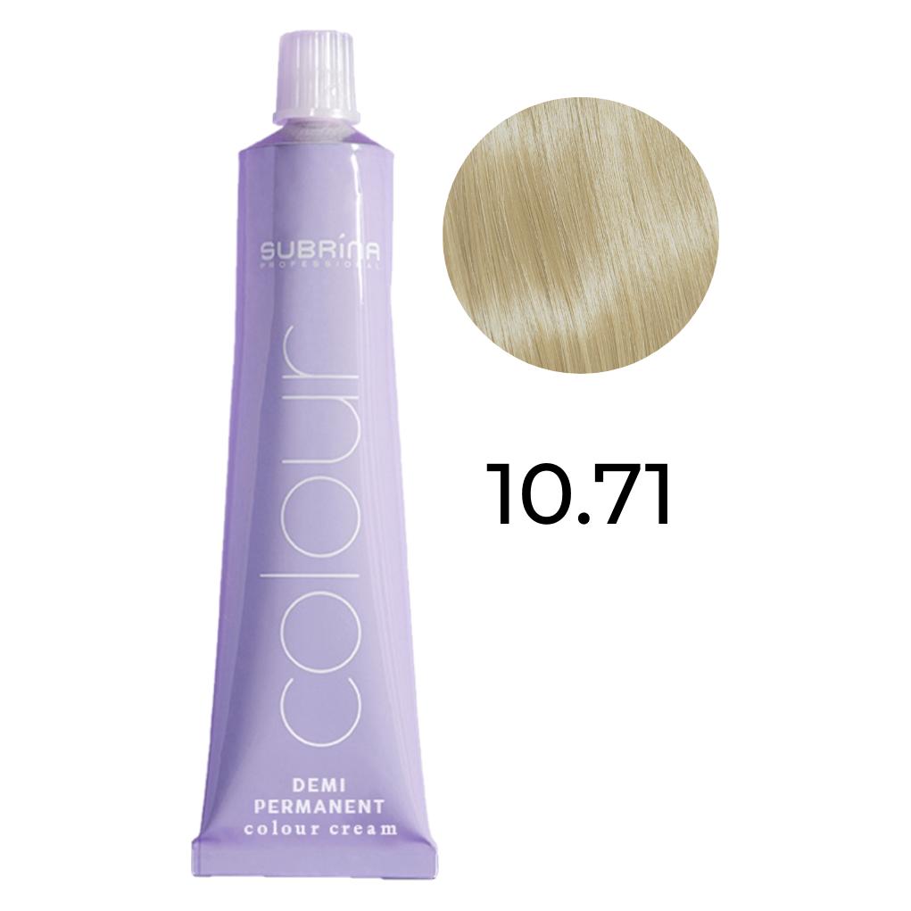 Subrina Demi Permanent Colour 10/71 Stone Lightest Blonde - Sanfte, langanhaltende Haarfarbe (10/71) (52801968)