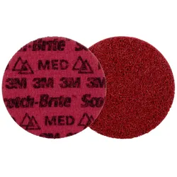 3M Scotch-Brite Präzisions-Vliesscheibe, PN-DH, Mittel, 115 mm x keine Bohrung