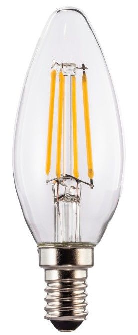 Xavax LED Lampe Kerze E14 EEK: E 470 lm Warmweiß (2700K) Dimmbar 112821 00112821