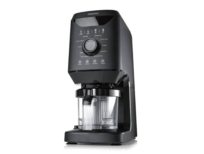 GOURMETmaxx SmoothUp Machine à crème glacée 800 W 10 programmes avec fonction de mélange\, machine à glace\, granité et glace\, écran LED\, 2 verres