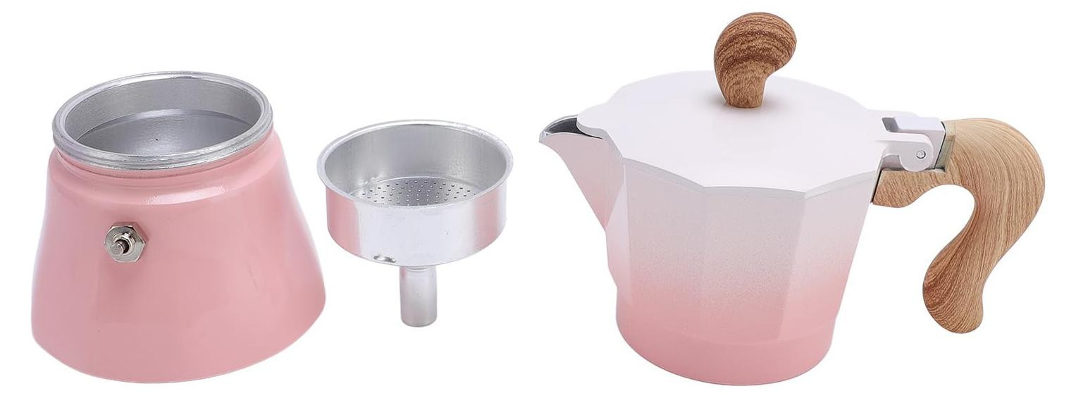 Dripio Mokkapot 150 ml Aluminium Roze