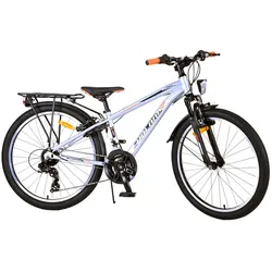 TPFSports Cross Kinderfahrrad - Jungen - 2 Handbremsen - 18 Gänge - 24 Zoll - Blau