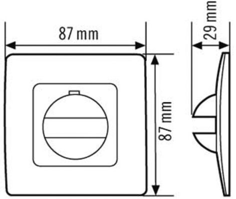 ESYLUX Couverture IP20 anthracite MD180i PD180i Cover (EM10055133)