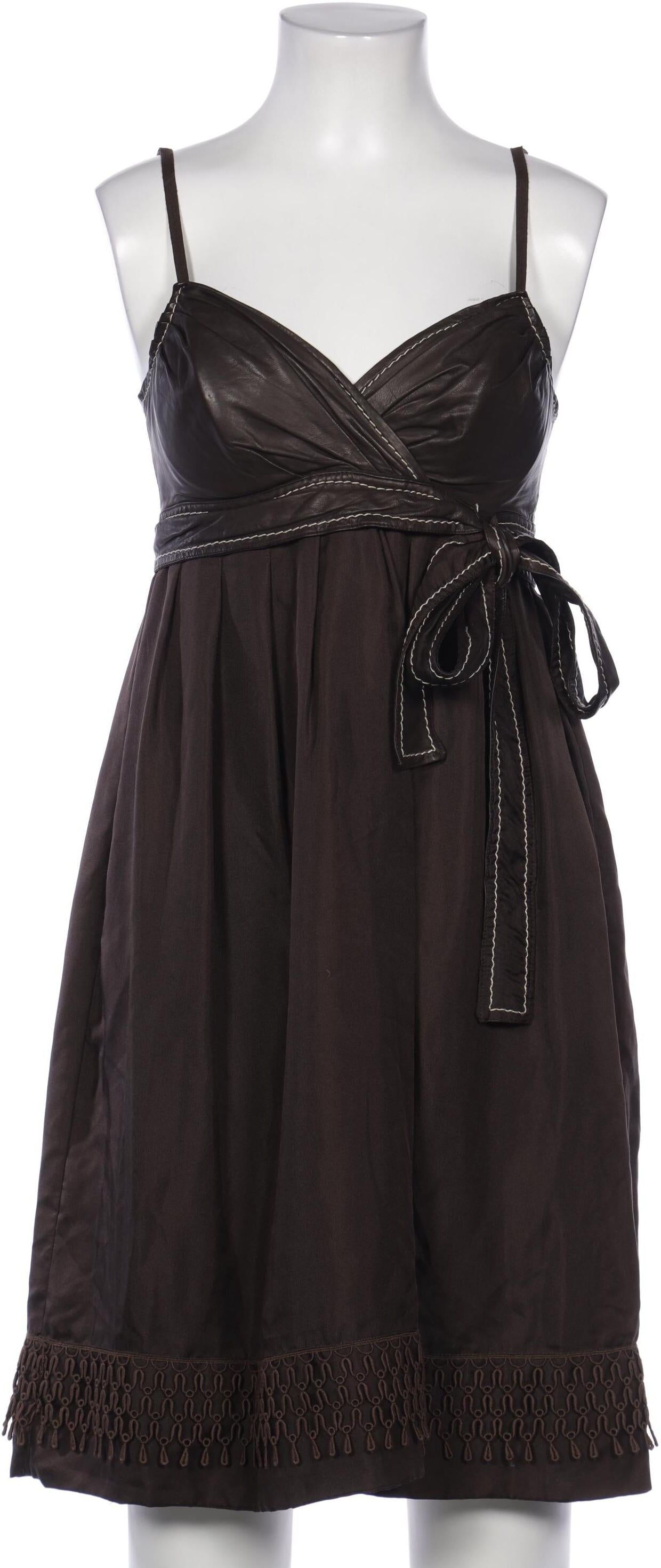 Coast Damen Kleid, Braun, Gr. Xxs, Seide - Second Hand