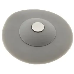 Silikon Abflussstopfen Ø 10 cm grau