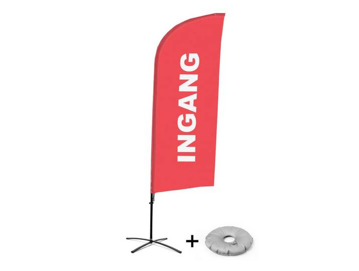 Showdown Displays Standregal Showdown Displays Beachflag - Komplett-Set - Eingang - Niederländisch, 1-tlg.