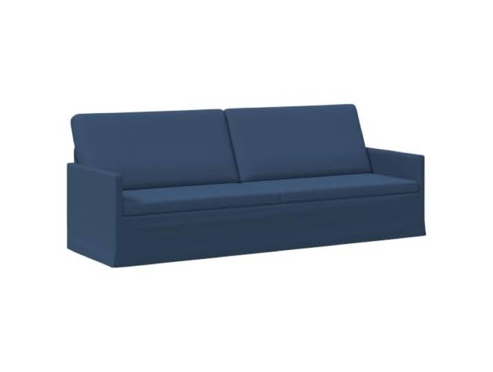 vidaXL 3-Sitzer Sofa Blau 220 x 81 x 82 cm Stoff
