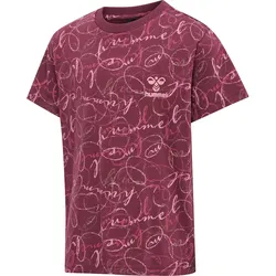 HUMMEL hmlMERRY T-SHIRT S/S cordovan  104