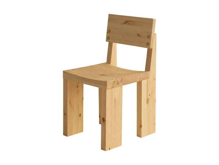 Vaarnii 001 Dining Chair Stuhl Matt geöltes Wachs-Kiefernholz