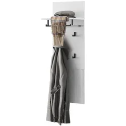 Vicco, Kleiderhaken + Wandgarderobe, Wandgarderobe Eliza, Weiss, 43 x 120 cm