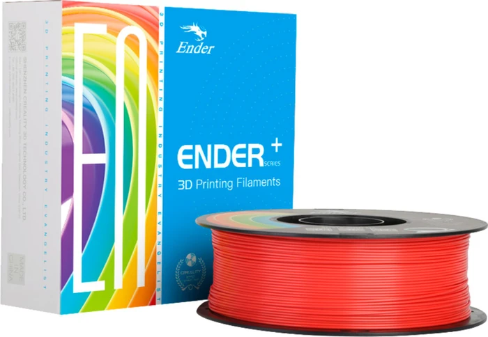 Creality PLA+ Filament Red, 3D-Filament (rot, 1 kg, 1,75 mm, auf Rolle)