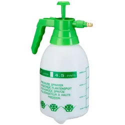 Relaxdays Pumpsprühflasche, einstellbare Messingdüse, Pflanzen Bewässerung, Pestizide, Putzmittel, 2l Drucksprüher, grün