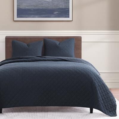 Indigo Hill by HiEnd Accents Cotton Comfort Shabby Chic Bedding Lightweight 3 Piece Quilt Set