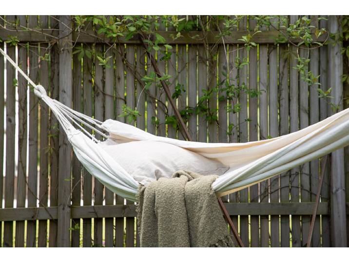 Hängematte Ramona - aus strapazierfähigem Polyester - Creme-Weiß - Luxusbetten24