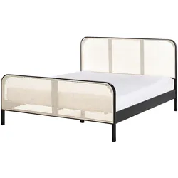 BETT mit Lattenrost 160/200 cm Hellbraun Gonfaron
