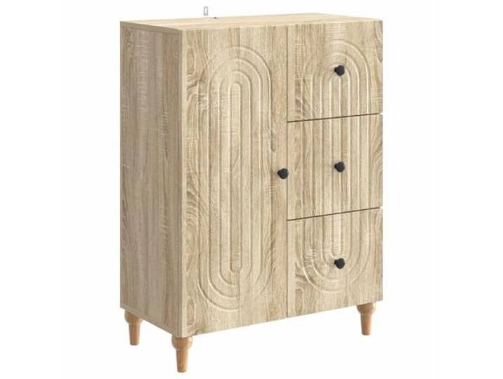 Sideboard Sonoma-Eiche Holzwerkstoff 66 x 34,5 x 90 cm mit Pendeltüren Moderner Stauraum, robustes Material, pflegeleichte Oberfläche, vielseitig nutzbar, platzsparendes Format