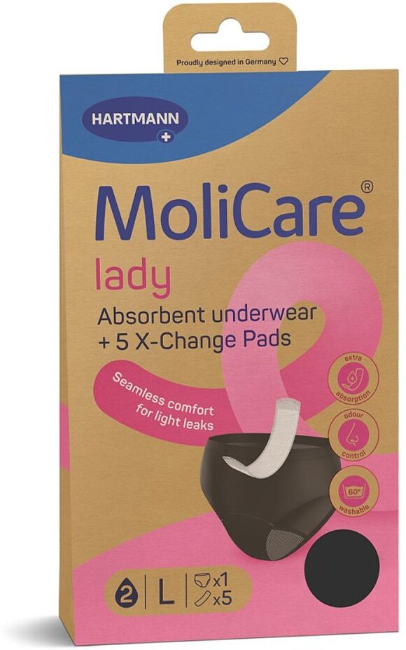 Molicare Lady Absorbent Underwear+5 Pads Größe L