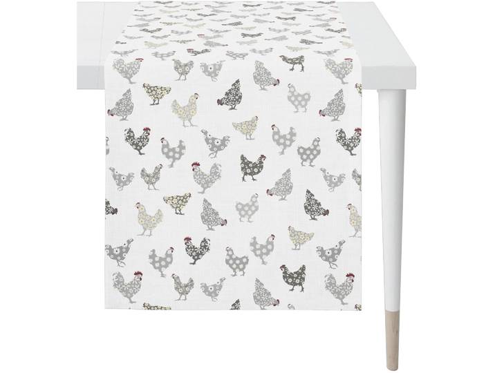 Tischläufer APELT 6710 , grau, B:140cm L:42cm, Baumwolle, Polyester, Tischdecken, Tischläufer
